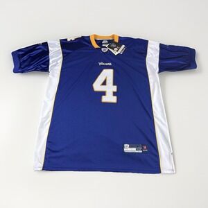 Reebok NFL Jersey Minnesota Vikings Mens 52 Brett Favre #4 Purple Football NWD